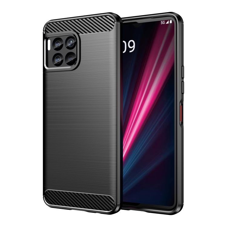For T-Mobile REVVL 7 Pro 5G Carbon Fiber Brushed Texture TPU Phone Case (Black) For T-Mobile REVVL 7 Pro 5G Carbon Fiber Brushed Texture TPU Phone Case (Black)