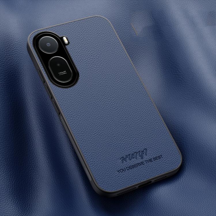 For Redmi A7 Pro 4G 171mm / Poco C85x 5G HUIYI Leather Magnetic Phone Case(Blue)
