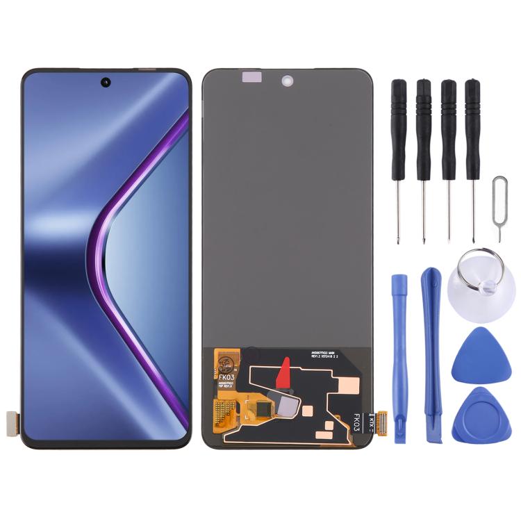 Schermo LCD Per OPPO A80 5G CPH2639 – 6.6 Pollici, Touch Digitizer, Ricambio Originale Con Cornice E Kit Strumenti, Nero