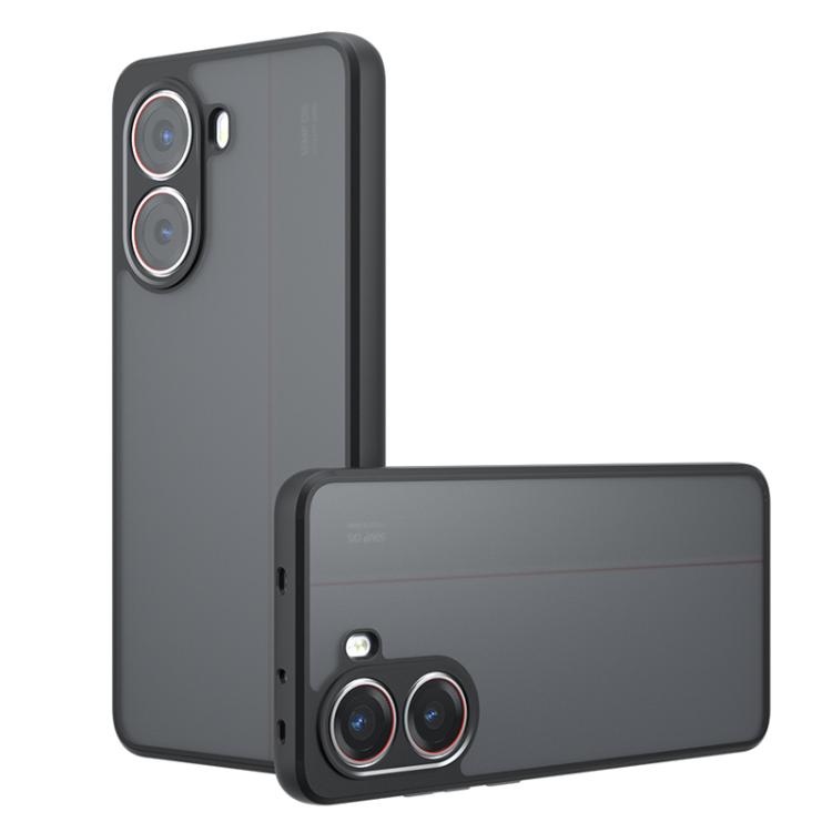 Cover Magnetica DUEDUE Per Xiaomi Poco X7 Pro / Redmi Turbo 4 Con MagSafe - Custodia Traslucida Opaca Anti-giallo, Nero - 2