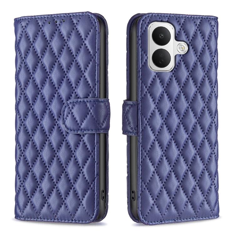 For Xiaomi Poco X8 5G Diamond Lattice Wallet Flip Leather Phone Case(Blue)