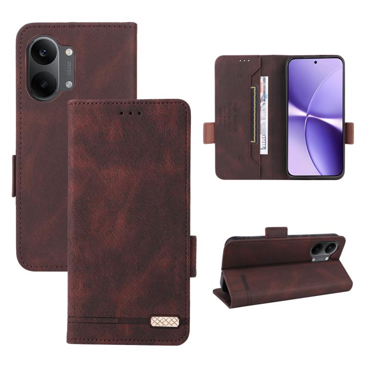 For Redmi Turbo 5 Max / Poco X8 Pro Max 5G Magnetic Clasp Leather Phone Case(Brown)