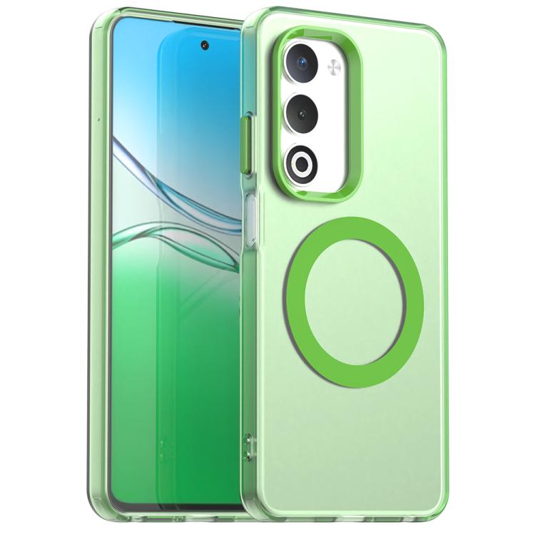 OPPO A5 5G用 Global Candy Magsafe PC ハイブリッド TPU 携帯ケース