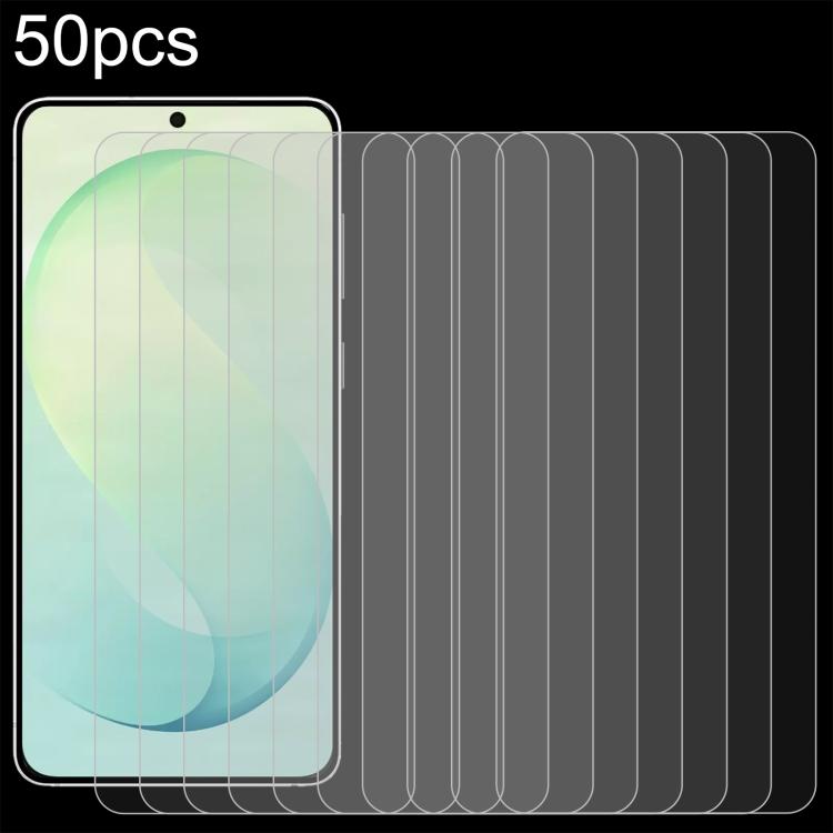 For Galaxy S26 FE 5G 50 PCS/Pack 0.26mm 9H 2.5D Tempered Glass Film, Not Support Fingerprint ID