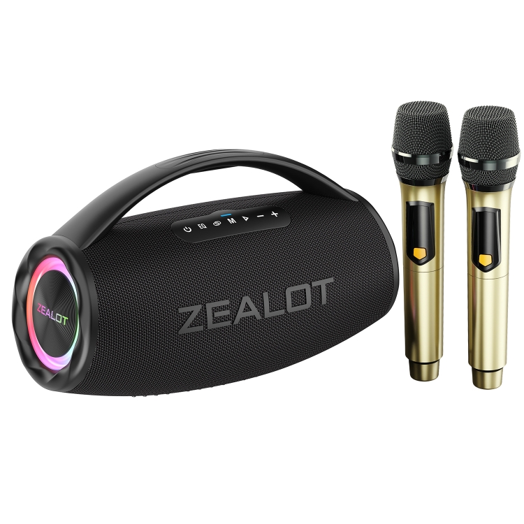 ZEALOT-S97M ワイヤレススピーカー 1 マイク付き Zealot S97M 80W Outdoor Portable RGB Bluetooth Speaker