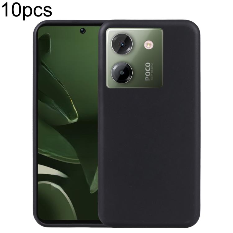For Xiaomi Poco M7 Pro 5G 10pcs TPU Phone Case(Black)