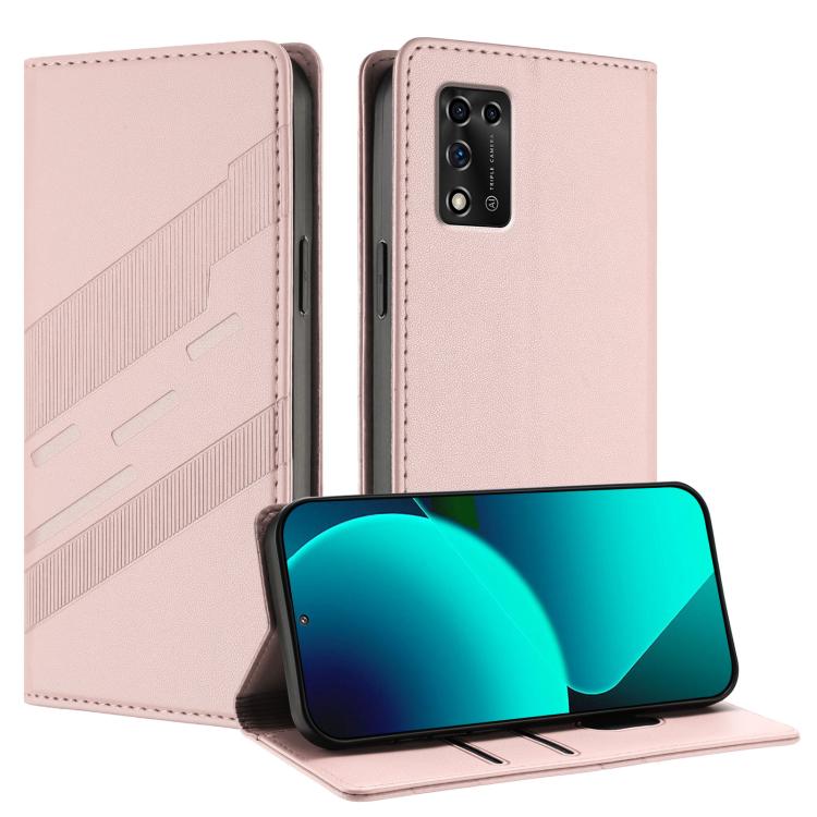 For ZTE Libero 5G II / A103ZT Embossed Multi-functional Wallet