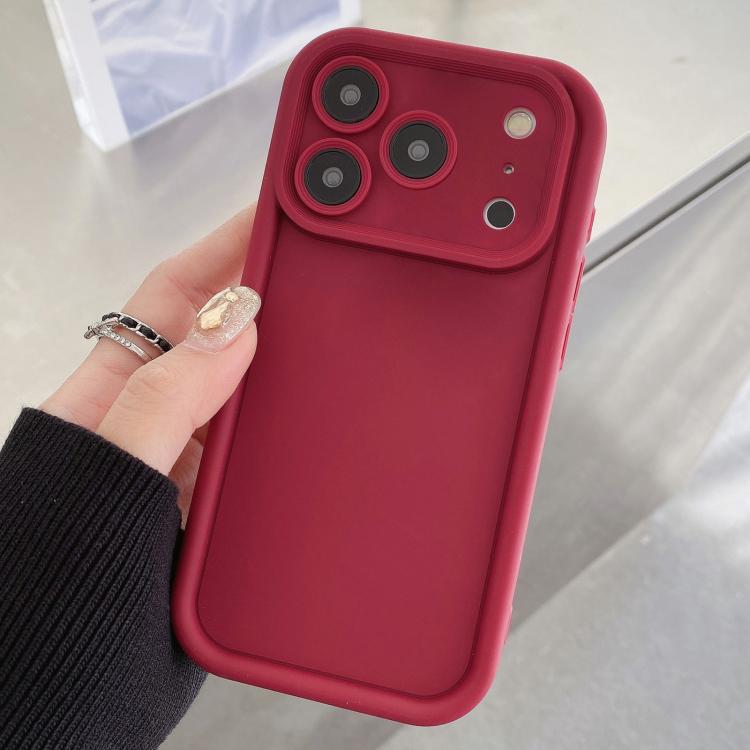 iPhone 17 Pro Max用 耐衝撃フレーム フロスト加工 精密ホール TPU