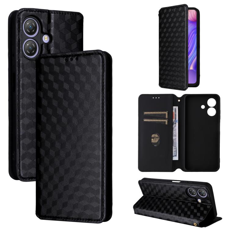Custodia Flip in Pelle PU Bicolore con Chiusura Magnetica Invisibile Compatibile con Ulefone Power Armor X11 Pro, Cover Elegante e Protettiva (Grigio