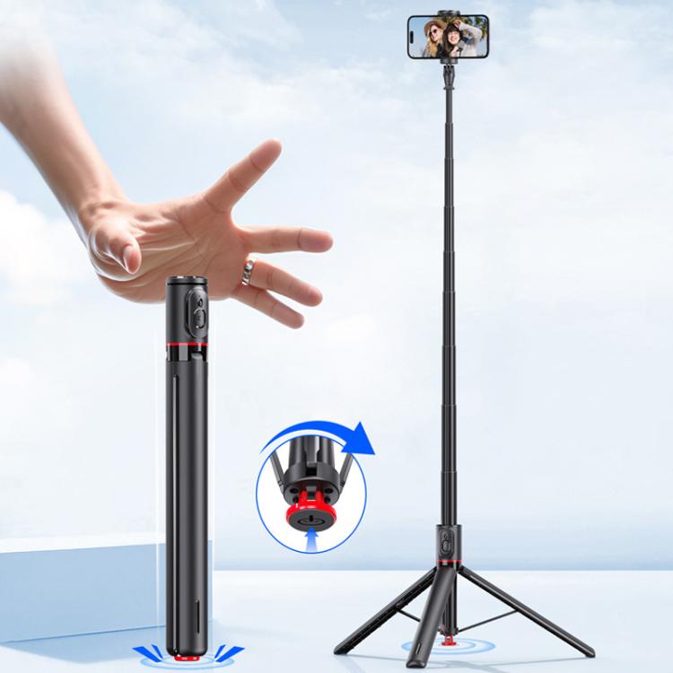 TT01 1.77m All-in-one Auto Pop Open Tripod Magnetic Remote Selfie Stick ...