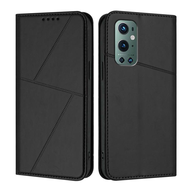 AKABEILA - Cover Portafoglio In Pelle PU Per OnePlus 9 Pro Con Slot Carte E Chiusura Magnetica - Custodia Flip Con Supporto - Colore Blu