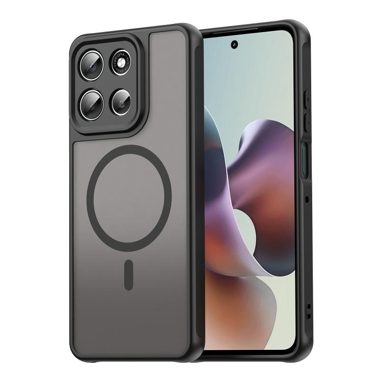 Motorola Moto G66y 5G Fan Dunシリーズ用 TPUハイブリッドPCフロスト