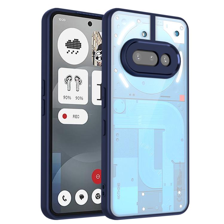 For Nothing Phone 3a Matte PC Skin-feel Shockproof Phone Case(Blue)