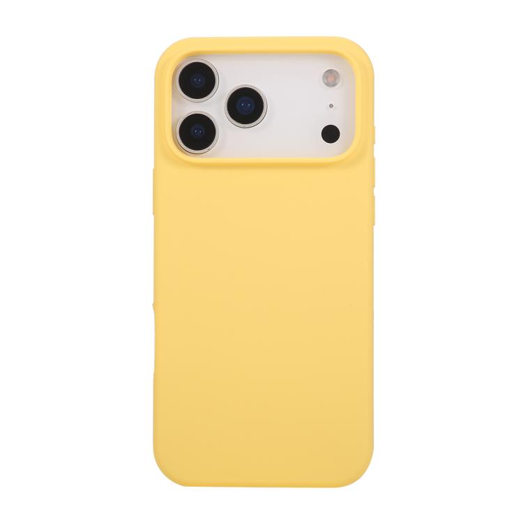 iPhone 17 Pro Max用 液体シリコンケース（イエロー）