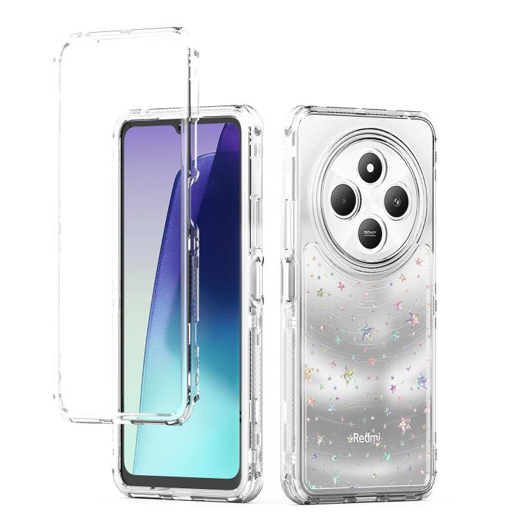 Xiaomi Poco F3耐震性TPU + PC電話ケース360度回転ホルダー（緑）
