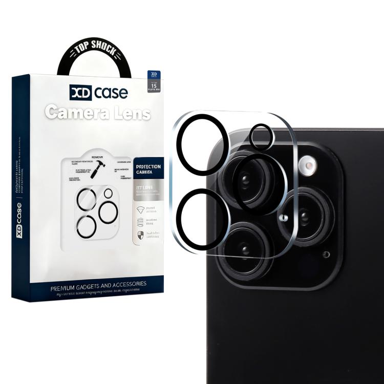 For iPhone 15 Pro / 15 Pro Max XDcase Silkscreen Integrated Tempered Glass Back Camera Film