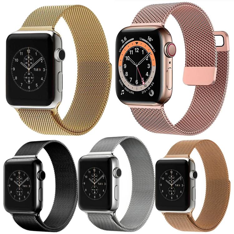 For Apple Watch 42 / 44 / 45 / 46 / 49mm 5 Pack xDfind Milanese Loop Magnetic Metal Watch Band