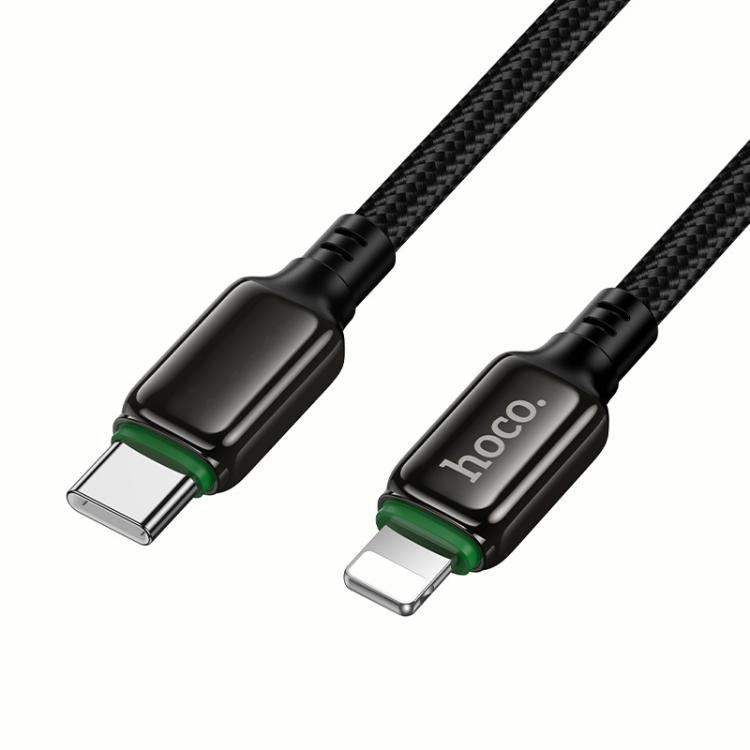 hoco X127 Type-C to 8 Pin Exceed PD30W Charging Data Cable(Black)