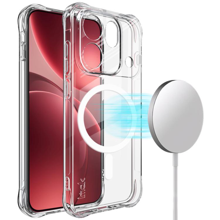 For OPPO Find X9s Pro 5G imak Magnetic Shockproof Airbag TPU Phone Case(Transparent)