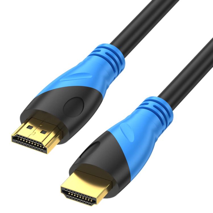 WG143 HDMI Cable 2.0 Version 4K/60HZ TV Data Connection Cable, Length:0.5m(Black Blue)
