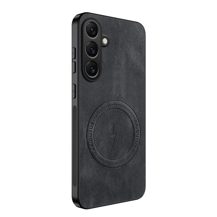 For Samsung Galaxy S26+ 5G WANLONFENG SD Series Nappa Texture Magnetic Phone Case(Black)