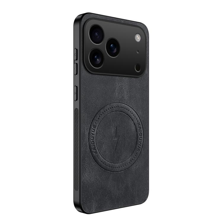 For iPhone 17 Pro Max WANLONFENG SD Series Nappa Texture Magnetic Phone Case(Black)