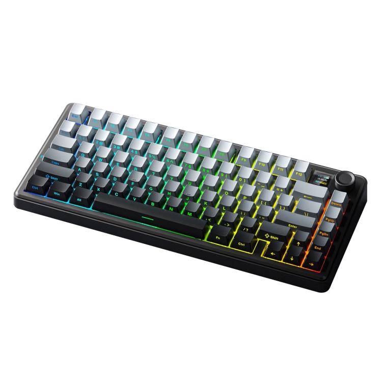 AULA F75MAX 80 Keys Wired/2.4G/Bluetooth Three Model Customized RGB Mechanical Keyboard(Ink Mist Reaper Axis)