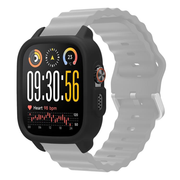 For Realme Watch5 xDfind Shockproof Silicone Smart Watch Protective Case(Black)