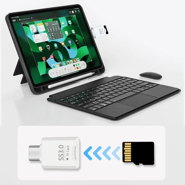 Type-C to TF Card mini Super Speed ??USB3.0 Card Reader(White)