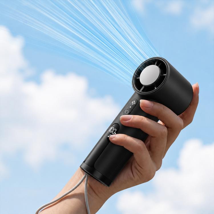 ZXF001 Portable Handheld Ice Fan without Cooling Function(Black)