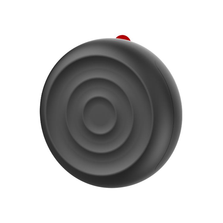 For AirTag 2nd Gen / AirTag 1st Gen Wave Texture Side Hole Adhesive Silicone Waterproof Protective Cover(Black)
