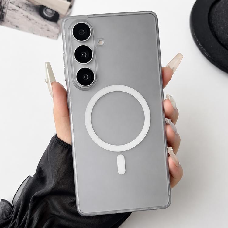 For Galaxy A17 4G / 5G Ice Mist Gradient Magnetic PC Phone Case(Gradient Black)