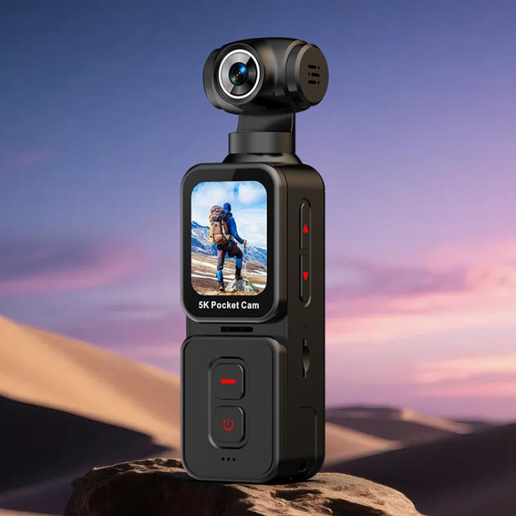 K28 1.69 inch IPS Screen 5K High Definition Video Recording Gimbal Camera(Black)