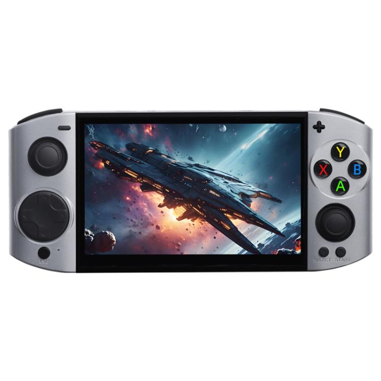 09 Ultra 5.1-inch HD OLED Handheld Game Console Supports Two-Player Battles, External TF card:64G(Grey)