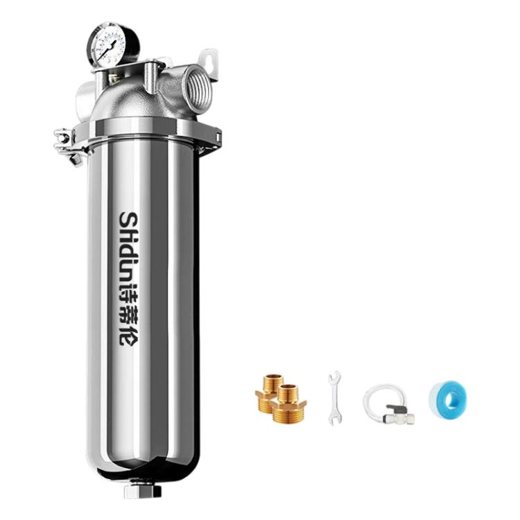 304 Stainless Steel Whole House Pre-Filter Water Purifier, Style:25-ton Clamp with 1.5 inch