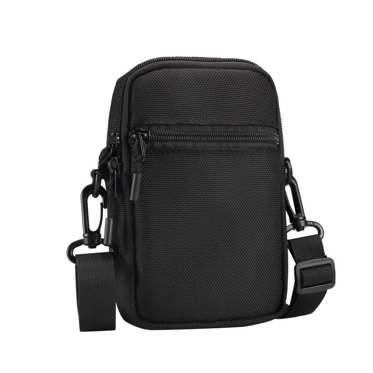 Nylon Men Portable Crossbody Sports Casual Phone Bag(Black)