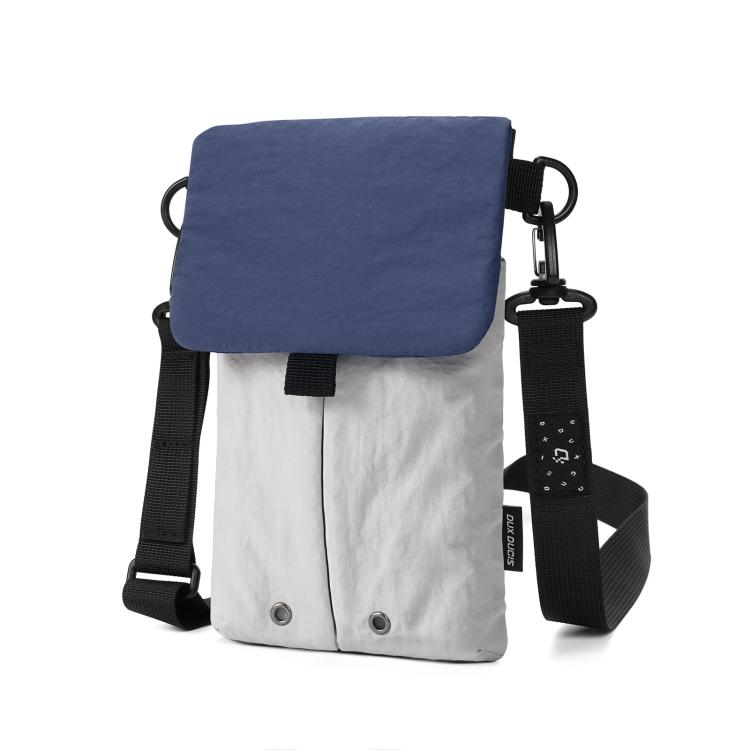 DUX DUCIS FLEX Series Nylon Crossbody Phone Bag(Blue White+)
