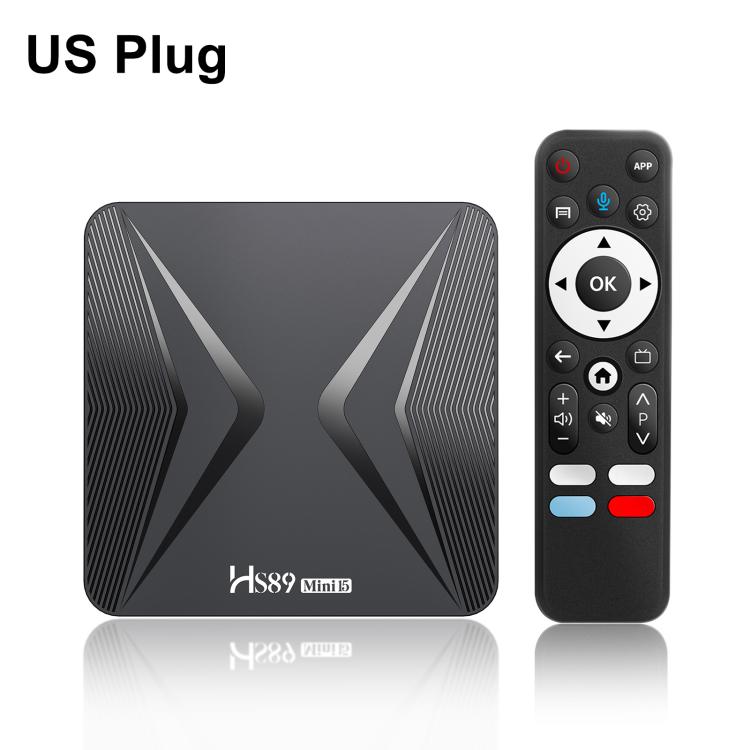 HS89 Mini 15 Android 14 Smart TV Set Top Box, 2GB+16GB, RK3539 Quad-Core Cortex-A55(US Plug)