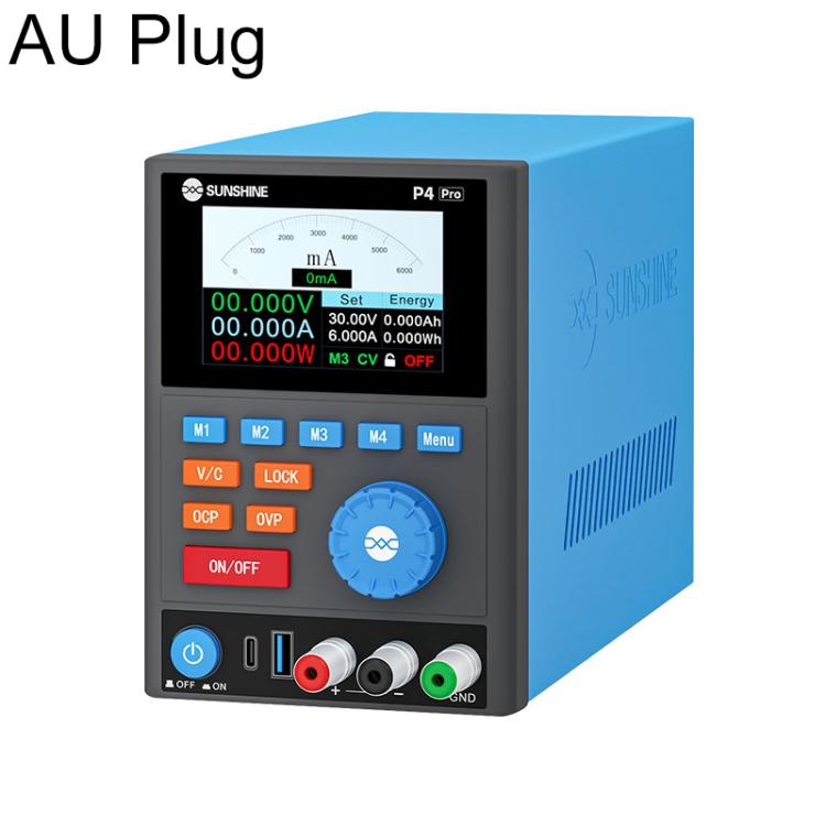 SUNSHINE P4 Pro 30V / 6A Smart DC Regulated Power Supply, Plug:AU Plug