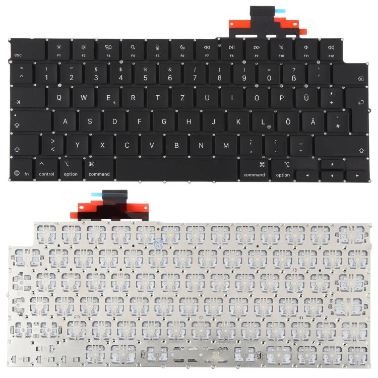 For MacBook A3448 A3449 UK Big Enter Keyboard, Language:German