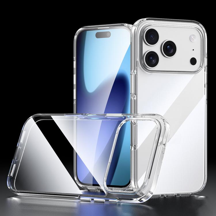 For iPhone 18 Pro SULADA Electroplated Clear PU Airbag Shockproof Phone Case(Transparent)