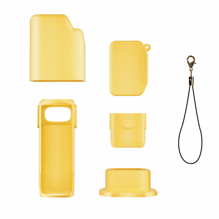 For Insta360 Luna Ultra 6-in-1 Silicone Protective Cover Kit with Anti-Loss Strap, Full-Body Camera Cover(Yellow)