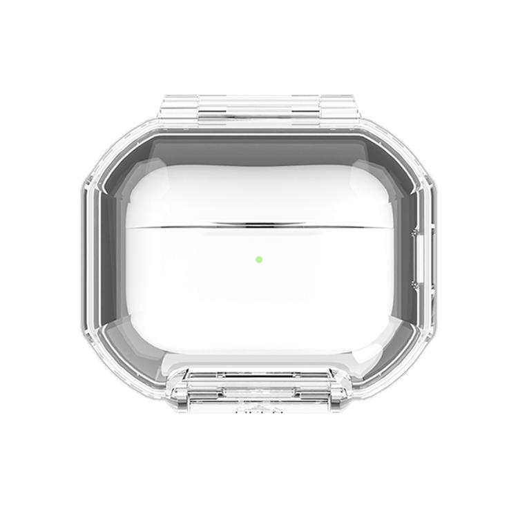 Multiple Transparent Colors Earbuds Box Magnetic Protective Case For AirPods 1 / 2 / 3 / 4 / Pro / Pro 2 / Pro 3(Transparent)