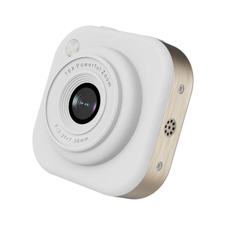 Q16 Mini Portable Kids Neck-Mount HD Camera, Model:Without TF Card(White)