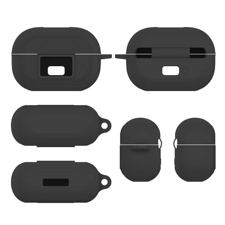 Silicone Shockproof Protection Case For TOZO Open EarRing Bluetooth Ear Clip Headphones(Black)