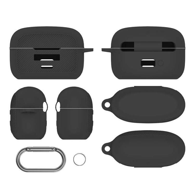 Wireless Bluetooth Earphone Silicone Dustproof Protective Case For Raycon Everyday Clip Earbuds(Black)