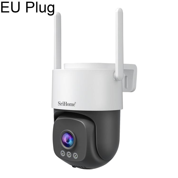 SriHome SH056 3MP Outdoor AI Auto-Tracking Wireless WiFi Security Camera(EU Plug)