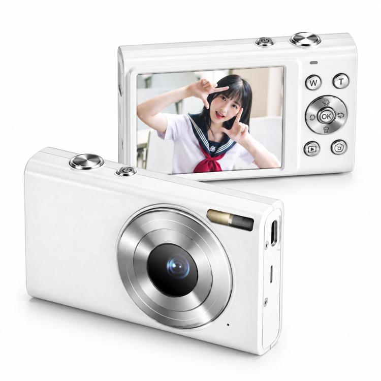 64MP Interpolated Pixels AF Autofocus 4K Digital Camera, Model:White