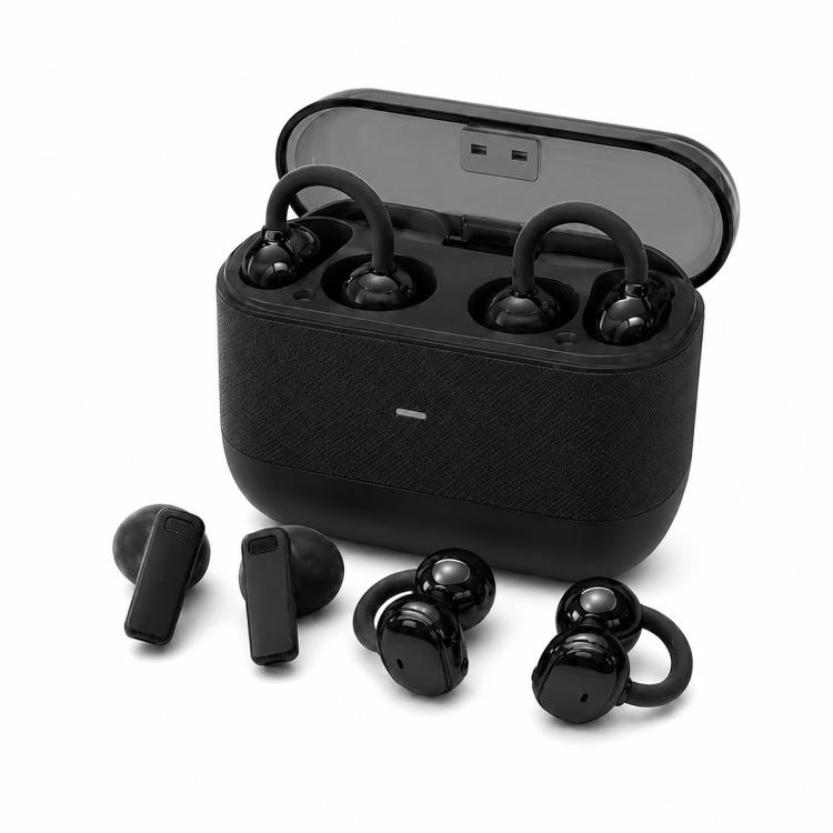 Y236 TWS 4 in 1 Wireless Bluetooth Earphone(Black)