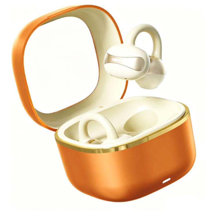 NE13S Mini Noise Reduction Clip-on TWS Wireless Bluetooth Earphone(Orange)